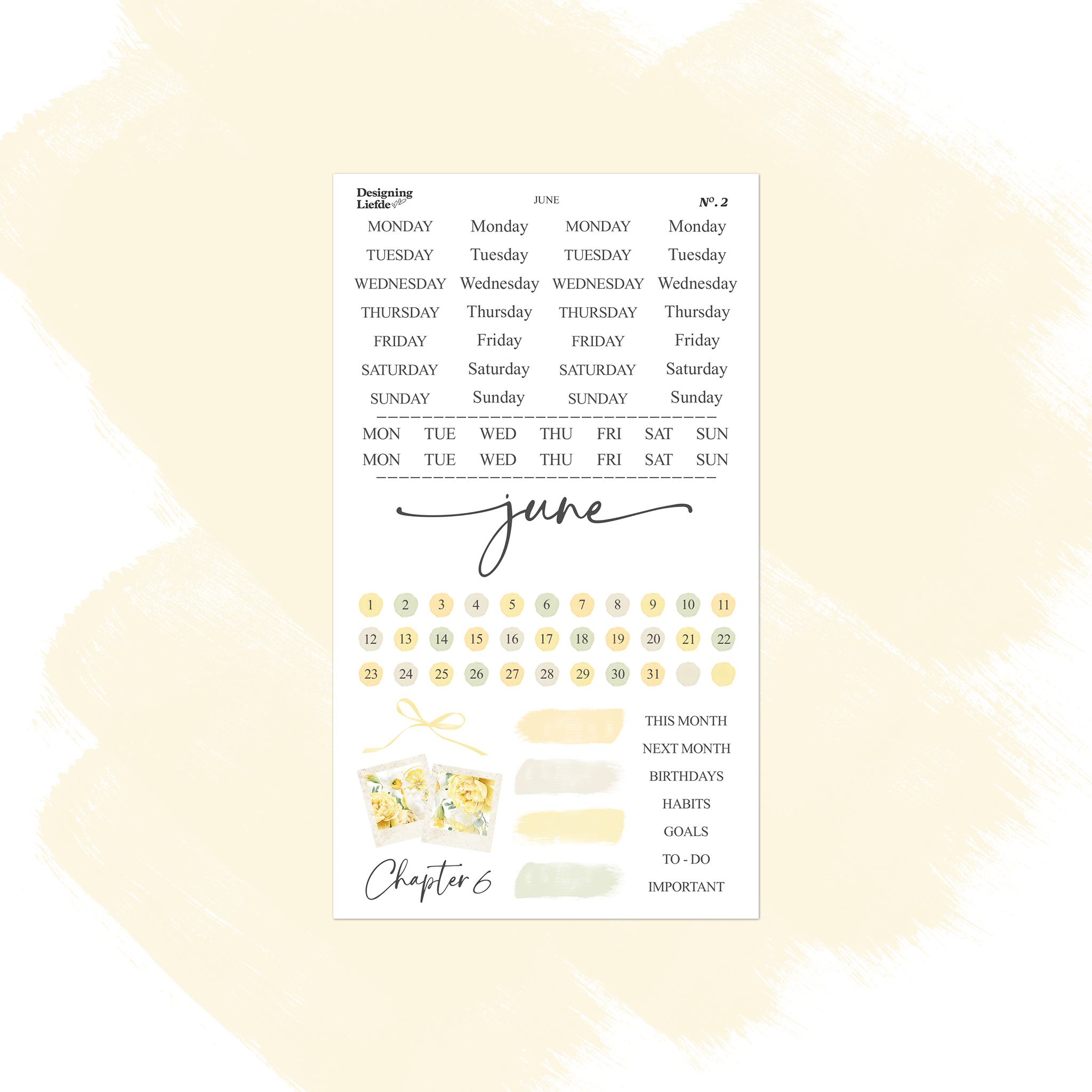 June Monthly Decorative Collection