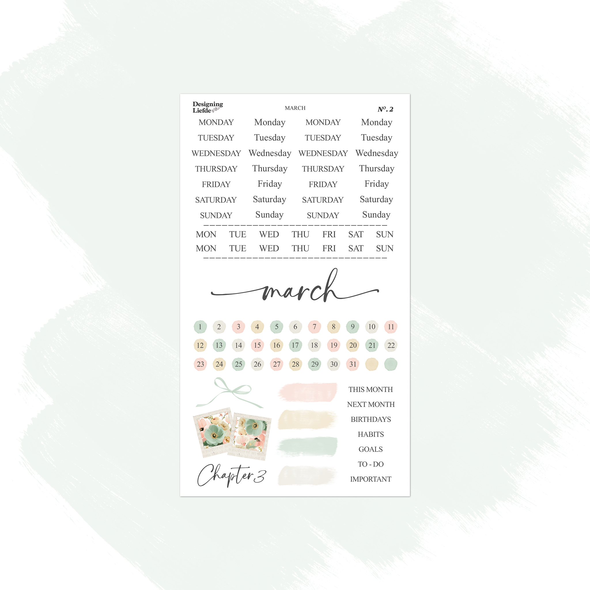March Monthly Decorative Collection