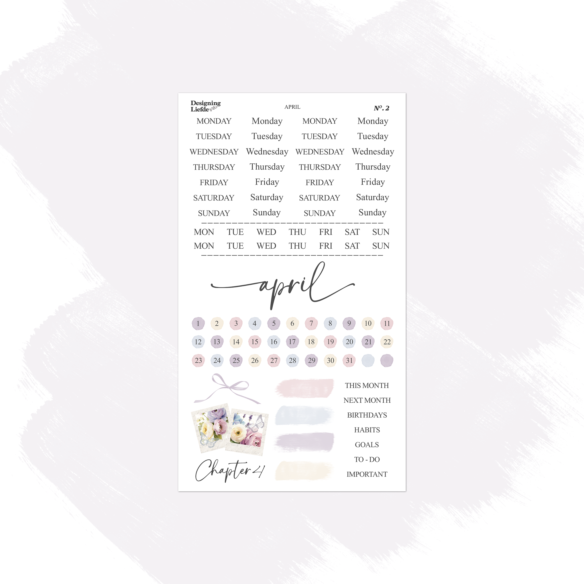 April Monthly Decorative Collection