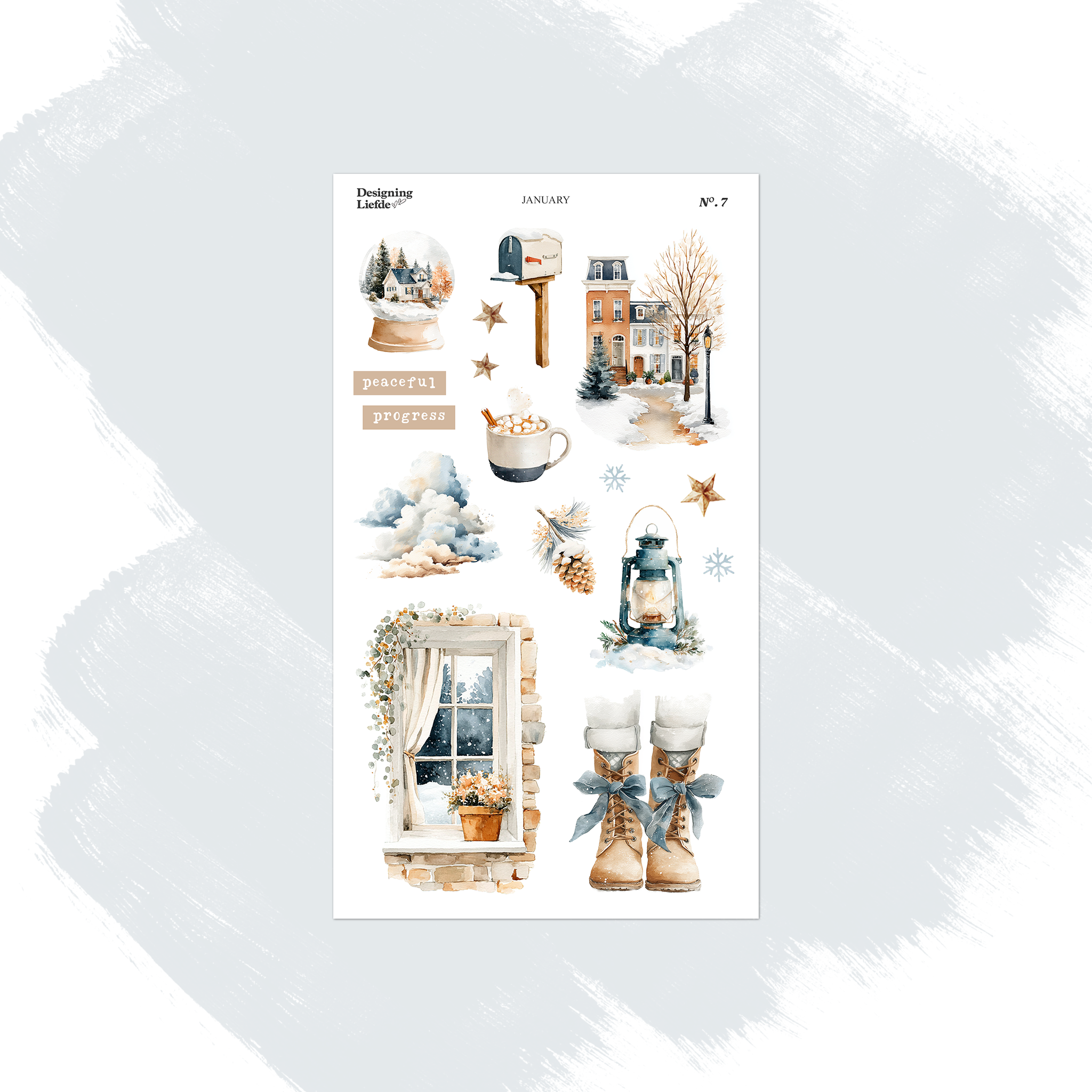 January Monthly Decorative Collection