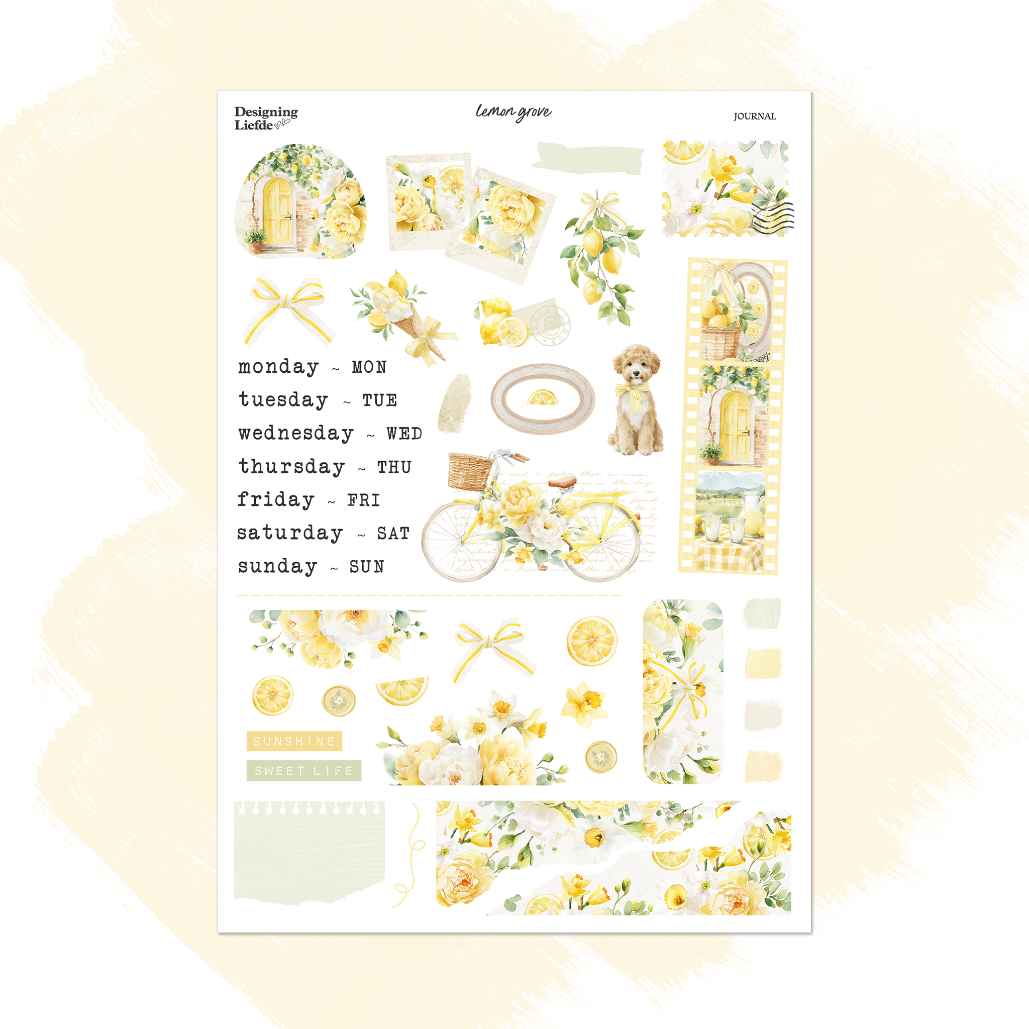 Lemon Grove  | Journaling Sticker Kit