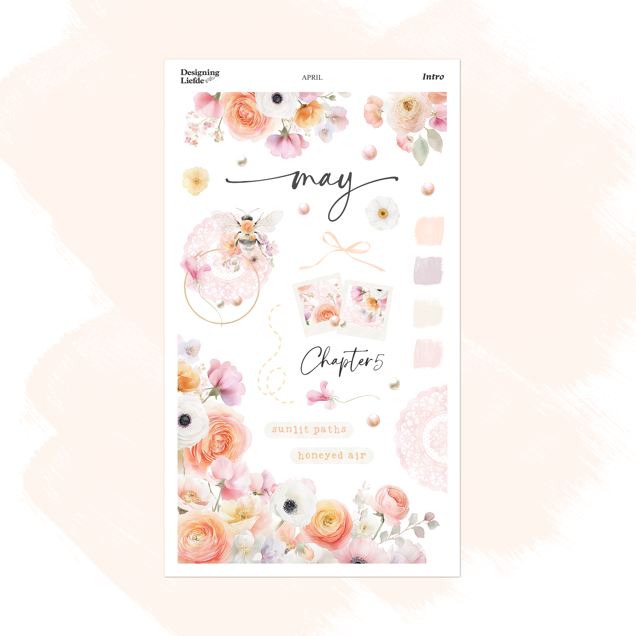 May Monthly Intro Sticker Kit