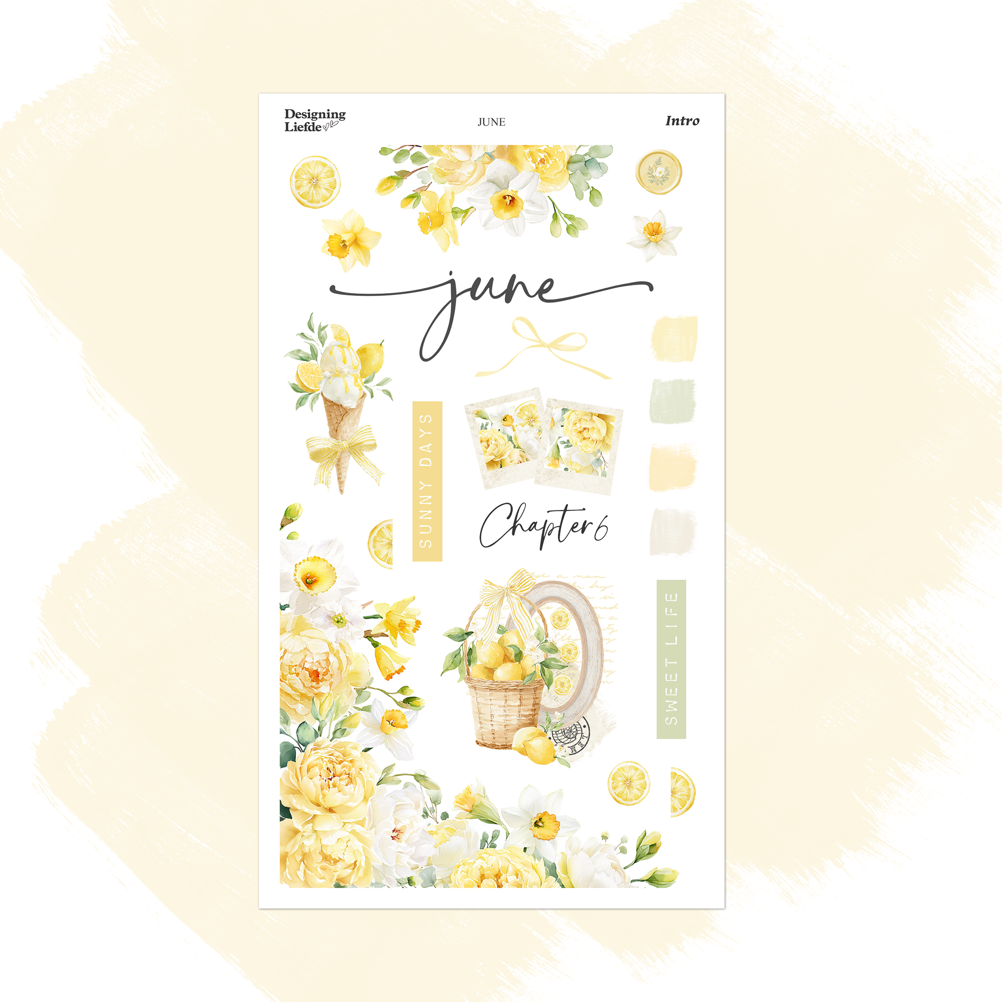 June Monthly Intro Sticker Kit